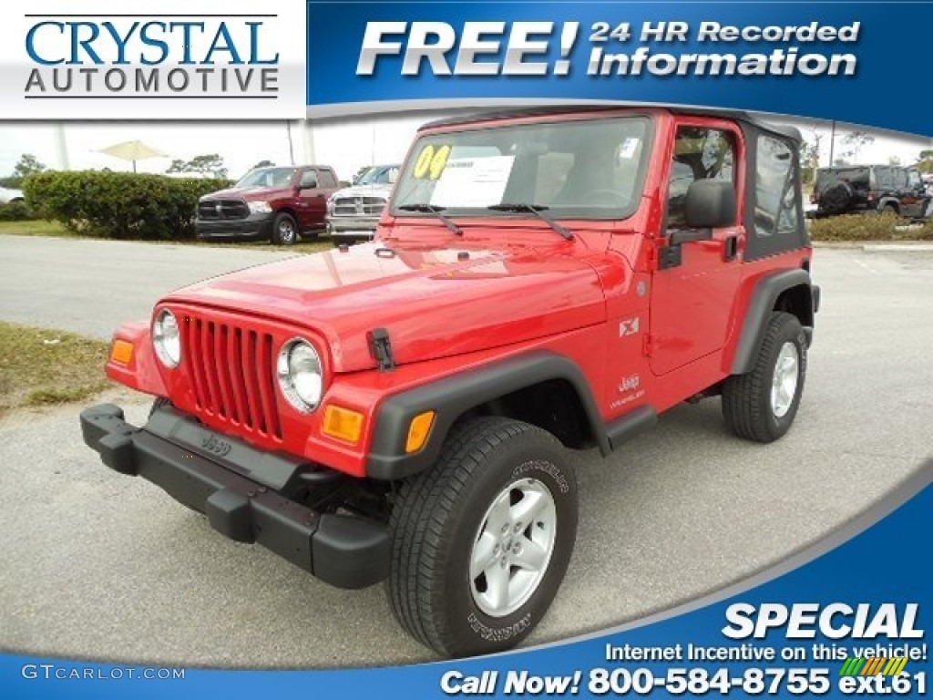 Flame Red Jeep Wrangler