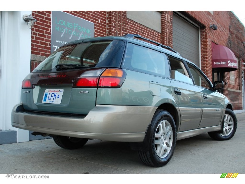 2004 Outback Wagon - Seamist Green Pearl / Beige photo #5