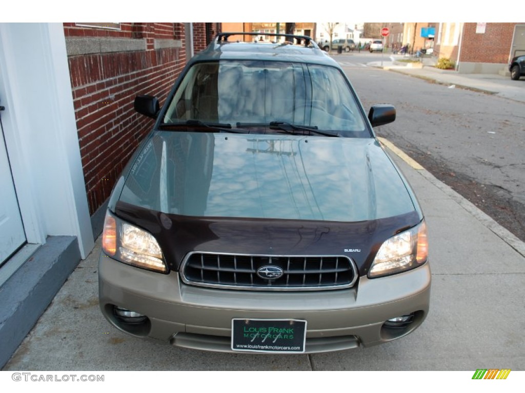 2004 Outback Wagon - Seamist Green Pearl / Beige photo #7