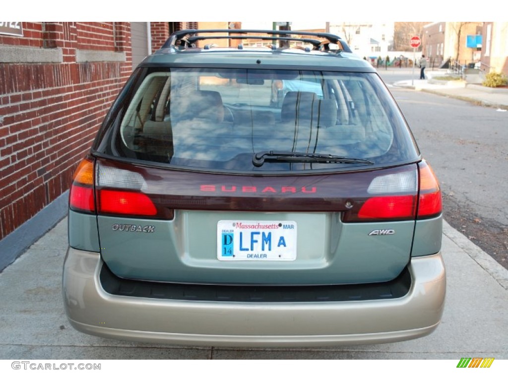 2004 Outback Wagon - Seamist Green Pearl / Beige photo #8