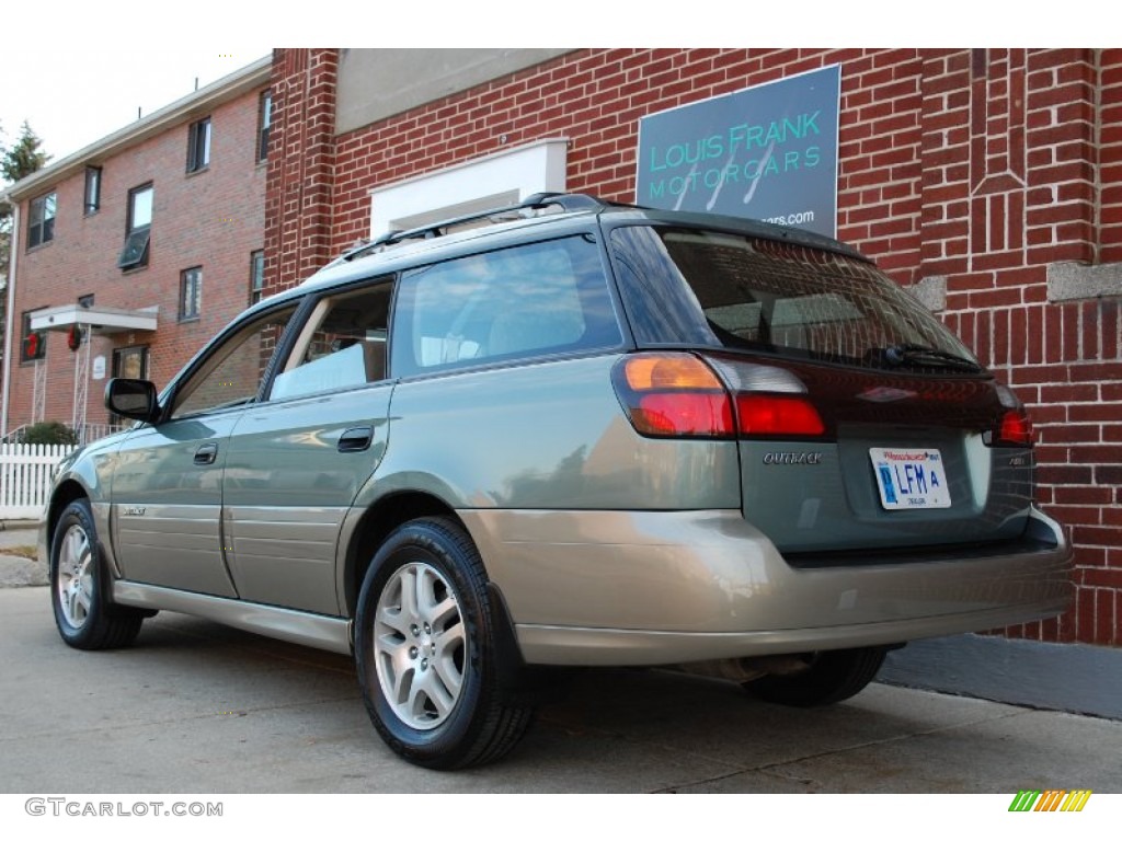 2004 Outback Wagon - Seamist Green Pearl / Beige photo #11