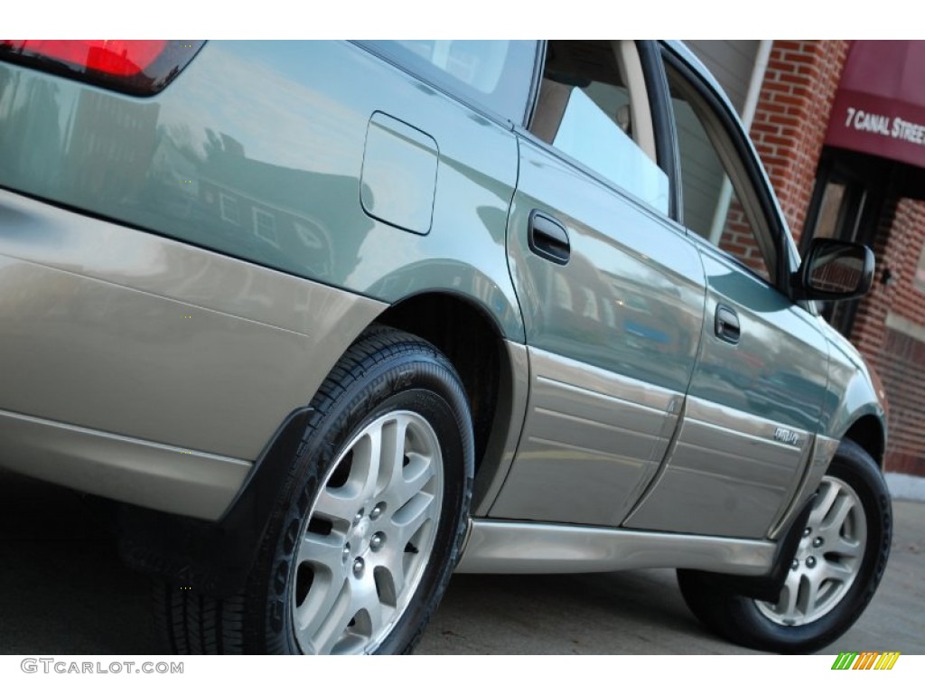 2004 Outback Wagon - Seamist Green Pearl / Beige photo #16