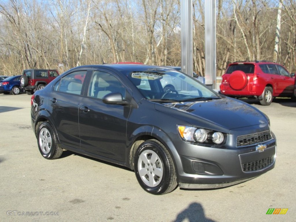 Cyber Gray Metallic 2013 Chevrolet Sonic LS Sedan Exterior Photo #88447029