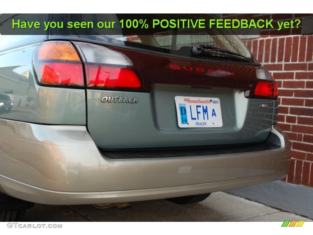 2004 Outback Wagon - Seamist Green Pearl / Beige photo #22