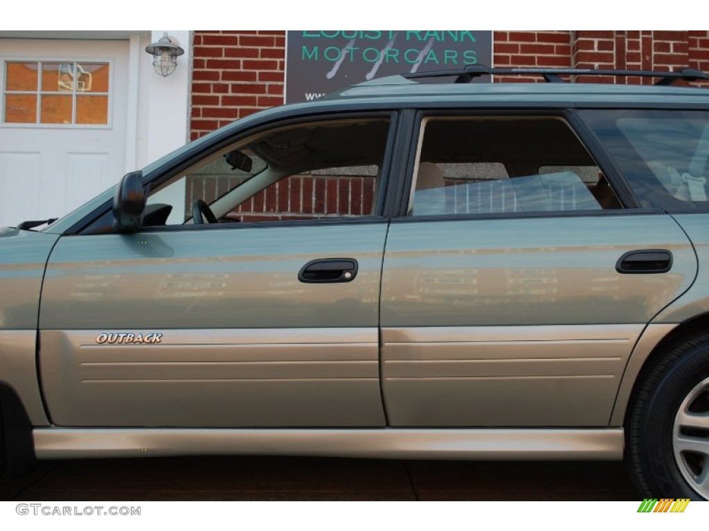 2004 Outback Wagon - Seamist Green Pearl / Beige photo #25