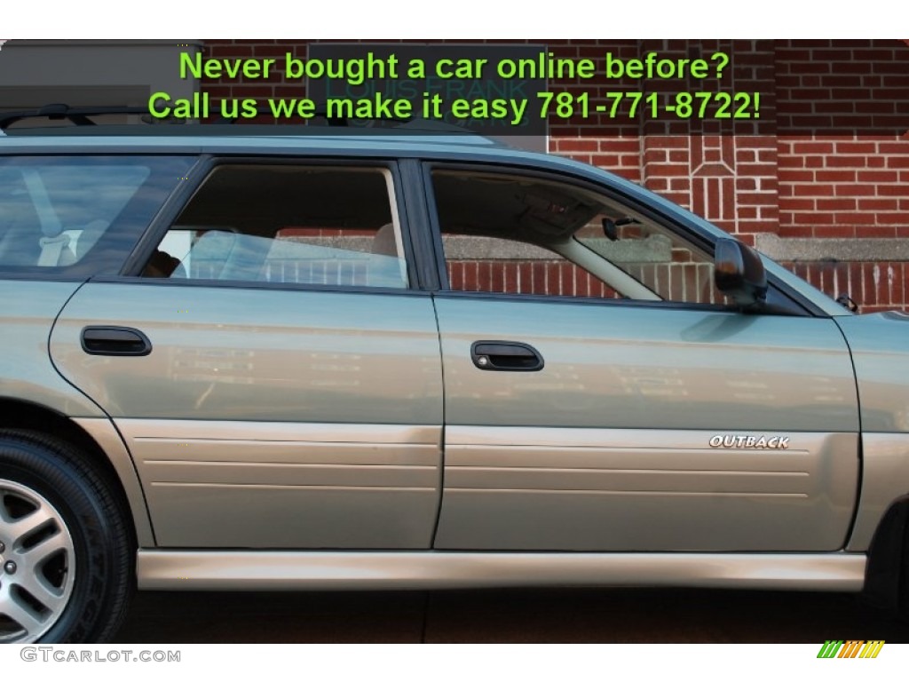 2004 Outback Wagon - Seamist Green Pearl / Beige photo #26