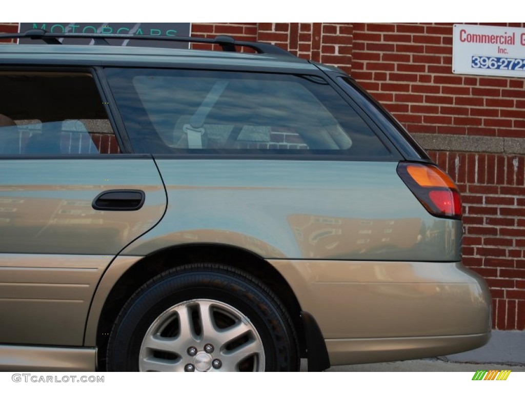 2004 Outback Wagon - Seamist Green Pearl / Beige photo #27