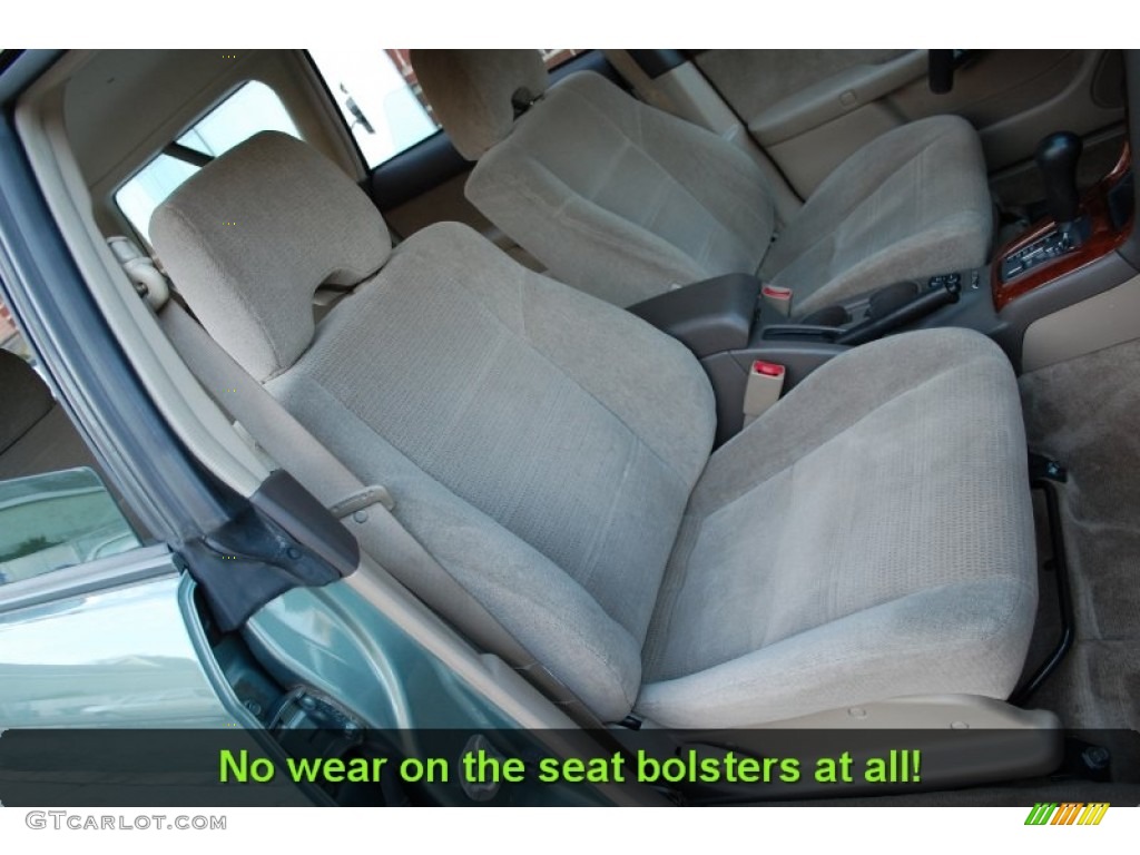 2004 Outback Wagon - Seamist Green Pearl / Beige photo #43