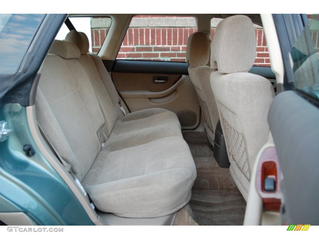 2004 Outback Wagon - Seamist Green Pearl / Beige photo #47