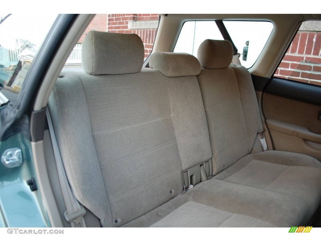 2004 Outback Wagon - Seamist Green Pearl / Beige photo #49