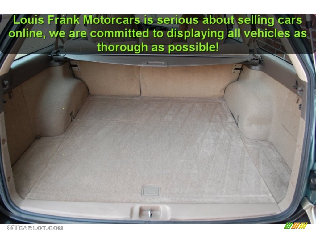 2004 Outback Wagon - Seamist Green Pearl / Beige photo #50