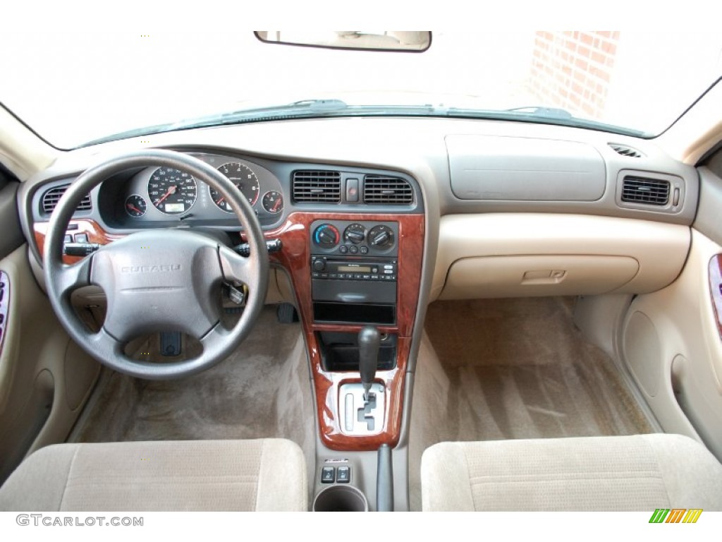 2004 Outback Wagon - Seamist Green Pearl / Beige photo #52