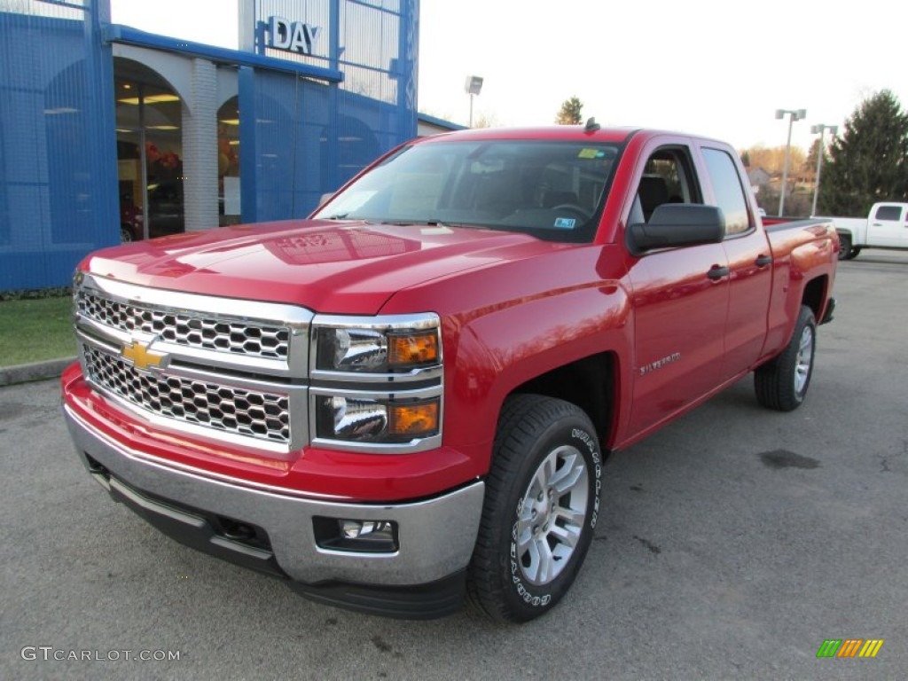 2014 Silverado 1500 LT Double Cab 4x4 - Victory Red / Jet Black photo #11