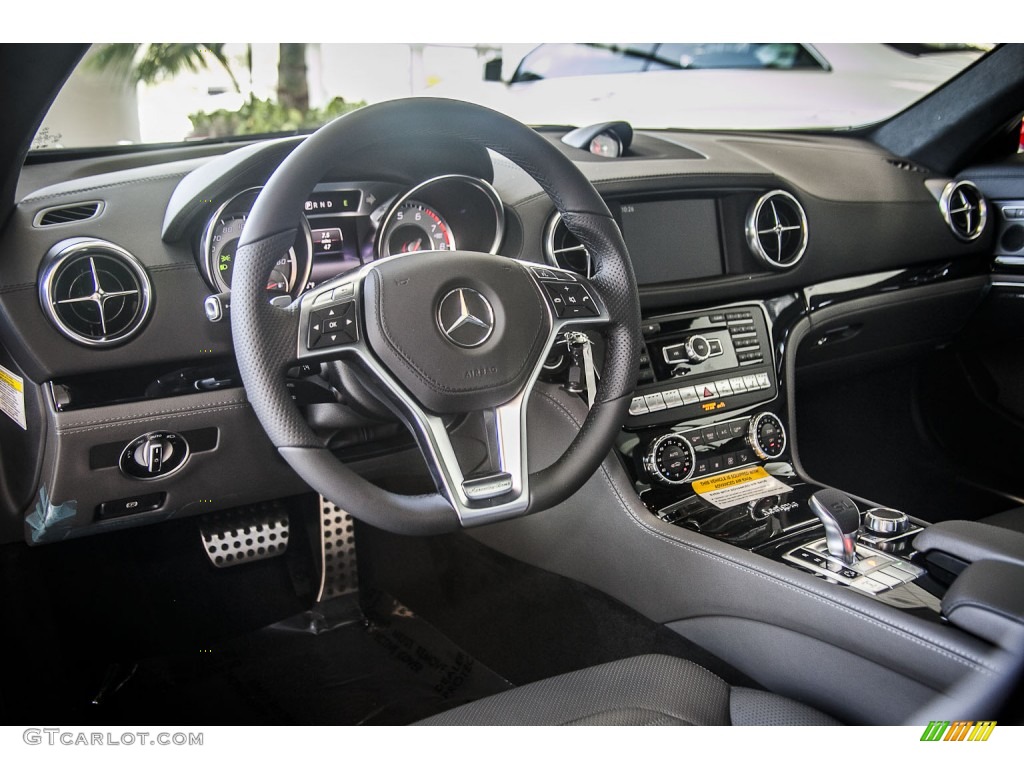 Black Interior 2014 Mercedes-Benz SL 550 Roadster Photo #88451247