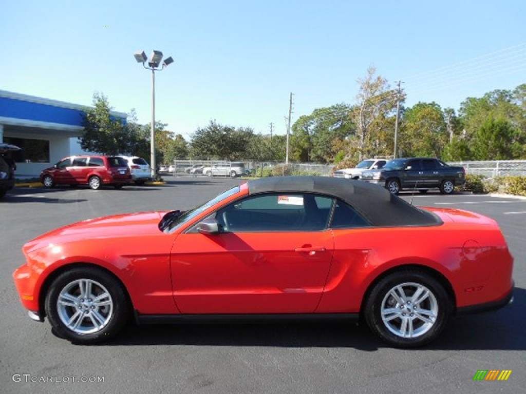 2012 Mustang V6 Premium Convertible - Race Red / Charcoal Black photo #2