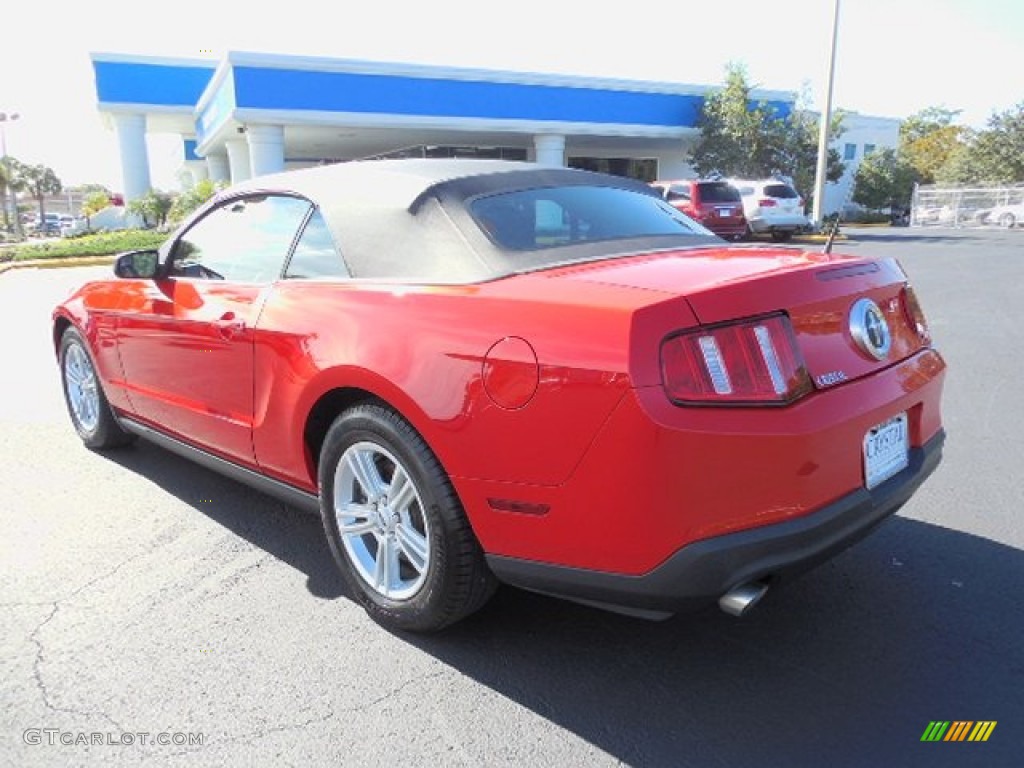 2012 Mustang V6 Premium Convertible - Race Red / Charcoal Black photo #3