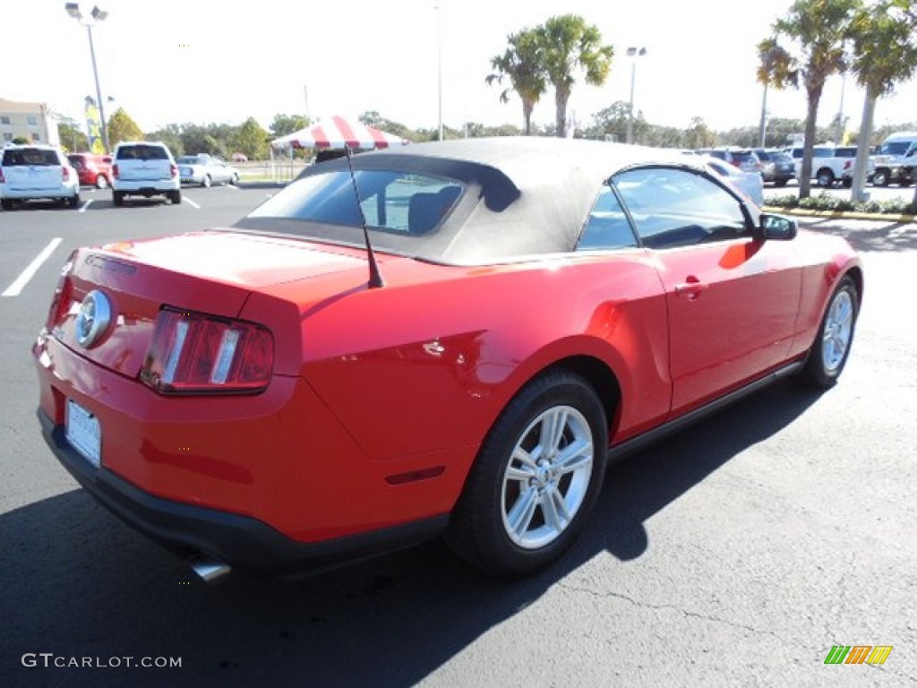 2012 Mustang V6 Premium Convertible - Race Red / Charcoal Black photo #8