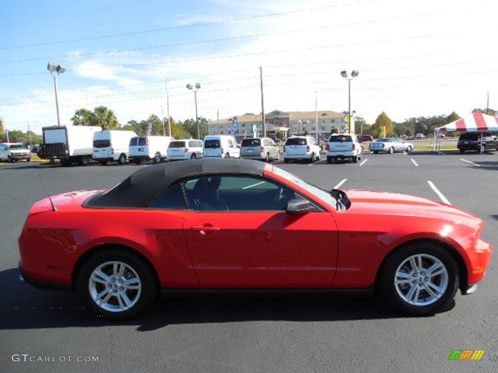 2012 Mustang V6 Premium Convertible - Race Red / Charcoal Black photo #9