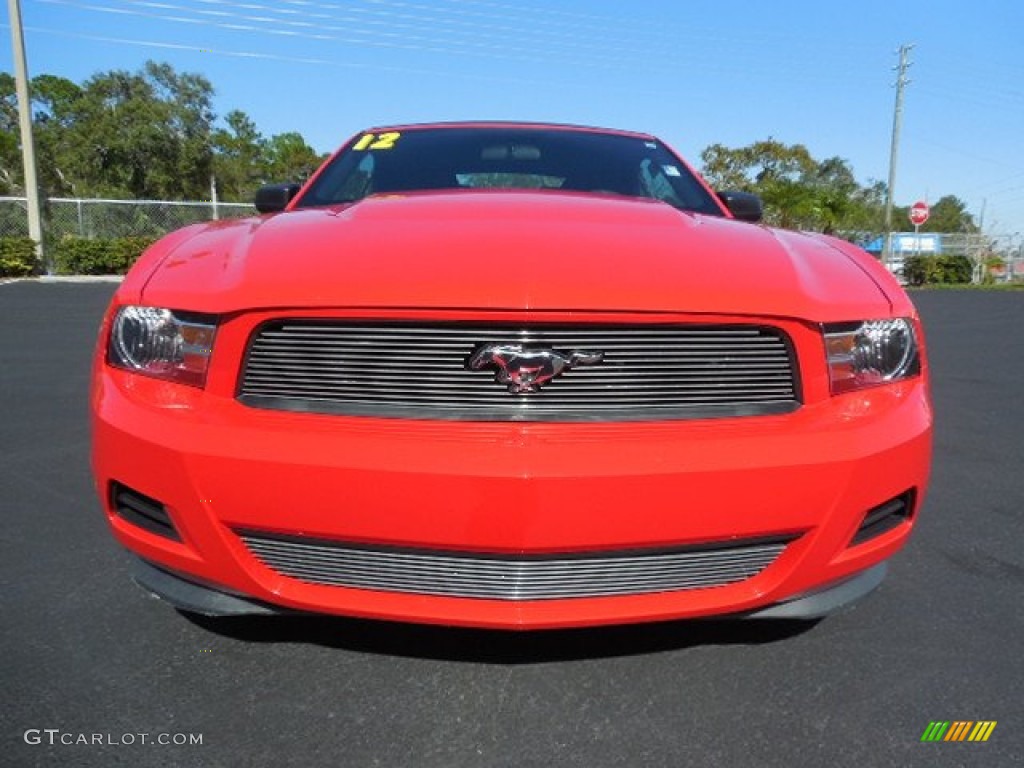 2012 Mustang V6 Premium Convertible - Race Red / Charcoal Black photo #13