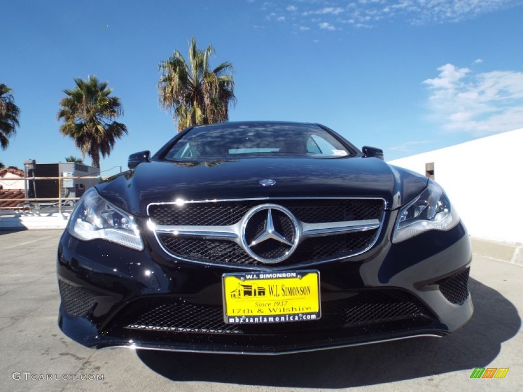 2014 E 350 Coupe - Black / Black photo #2