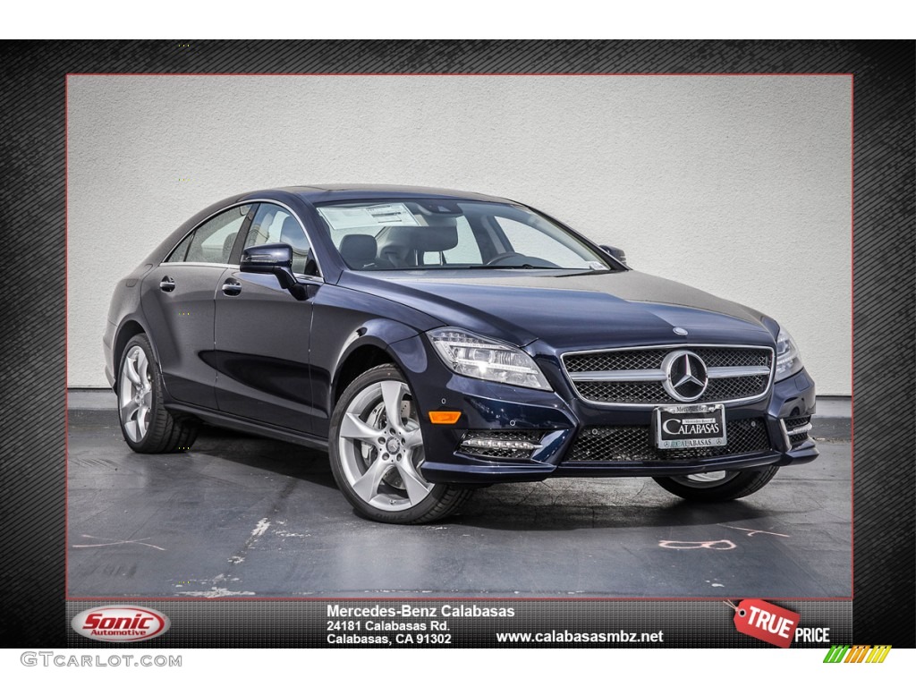 2014 CLS 550 Coupe - Lunar Blue Metallic / Almond/Mocha photo #1