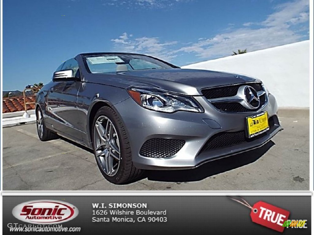 2014 E 350 Cabriolet - Paladium Silver Metallic / Grey/Black photo #1