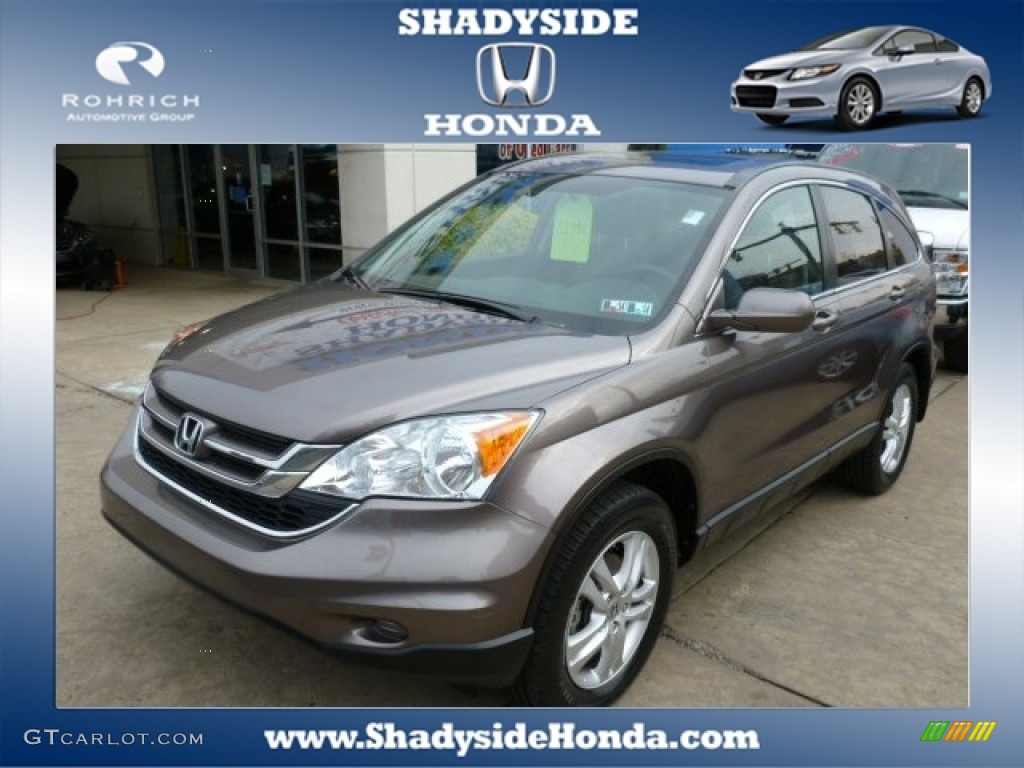 2011 CR-V EX-L 4WD - Urban Titanium Metallic / Black photo #1