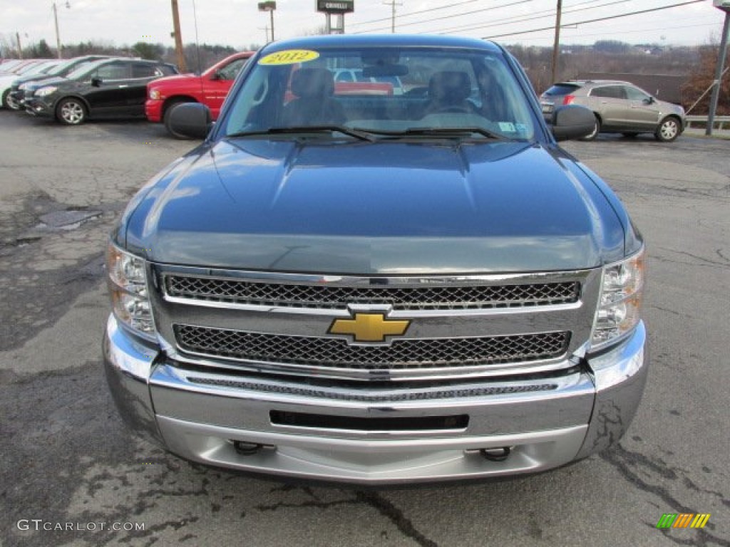 2012 Silverado 1500 LS Regular Cab 4x4 - Blue Granite Metallic / Dark Titanium photo #12