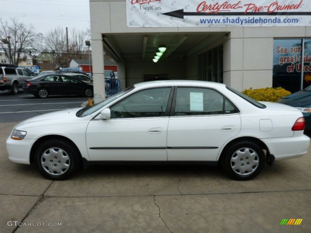 1999 Accord LX Sedan - Taffeta White / Tan photo #2