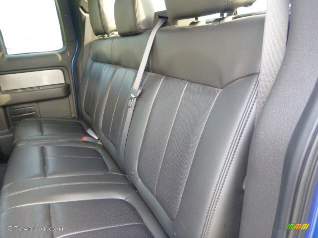 2011 Ford F150 SVT Raptor SuperCab 4x4 Rear Seat Photo #88454193