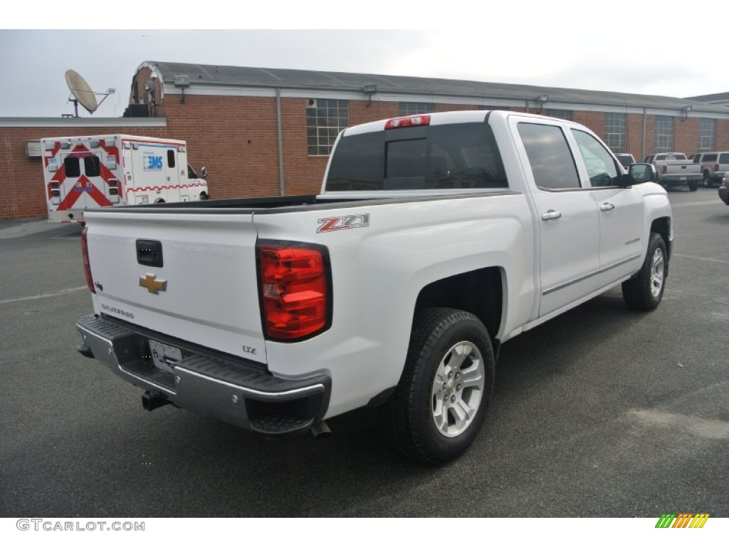 2014 Silverado 1500 LTZ Crew Cab 4x4 - Summit White / Cocoa/Dune photo #5