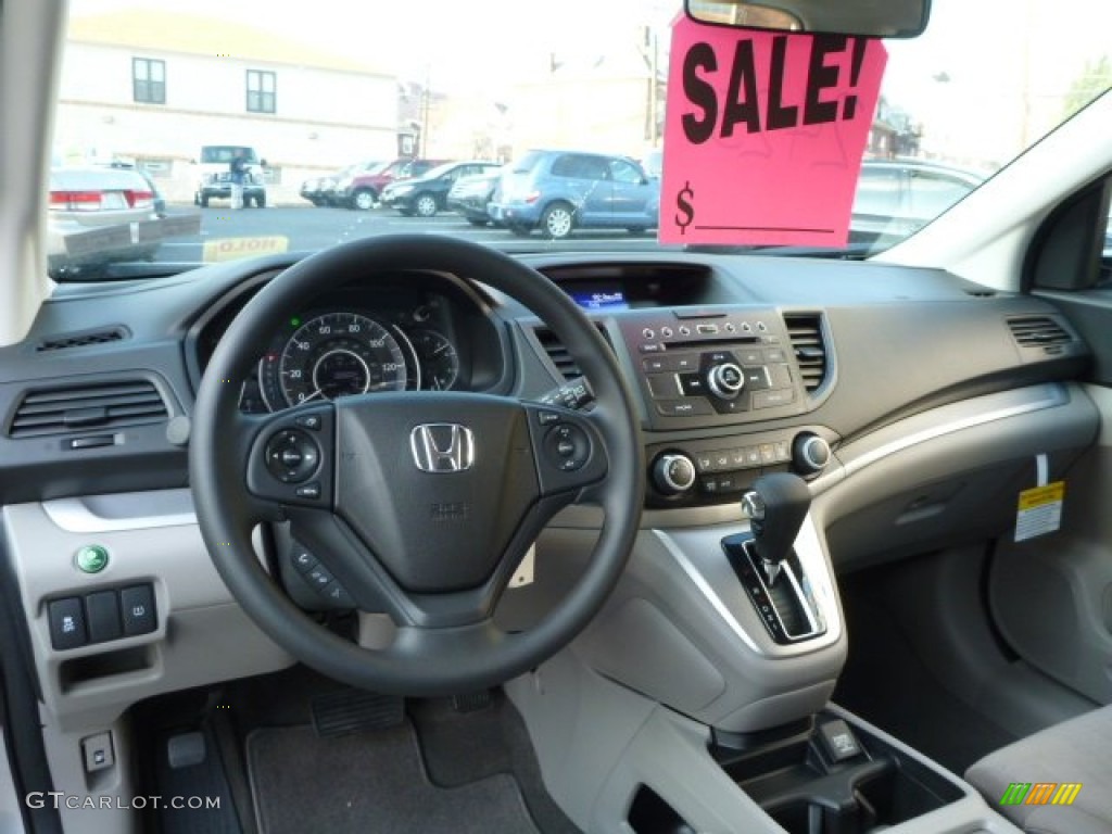 2014 CR-V LX AWD - Alabaster Silver Metallic / Gray photo #14