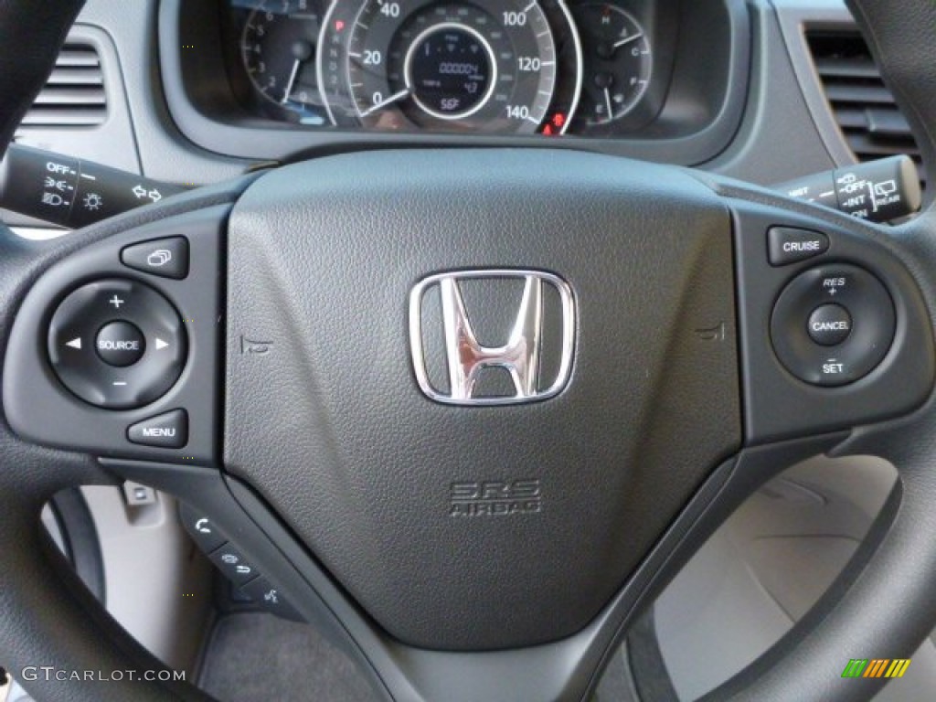 2014 CR-V LX AWD - Alabaster Silver Metallic / Gray photo #16