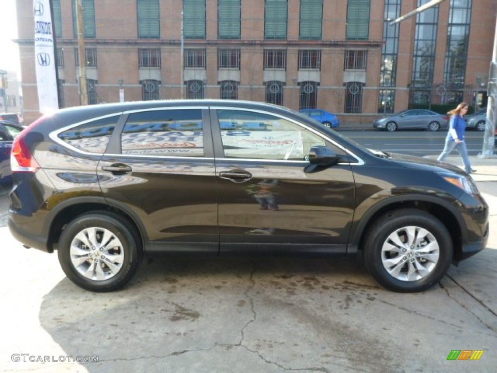 2014 CR-V EX AWD - Kona Coffee Metallic / Black photo #6