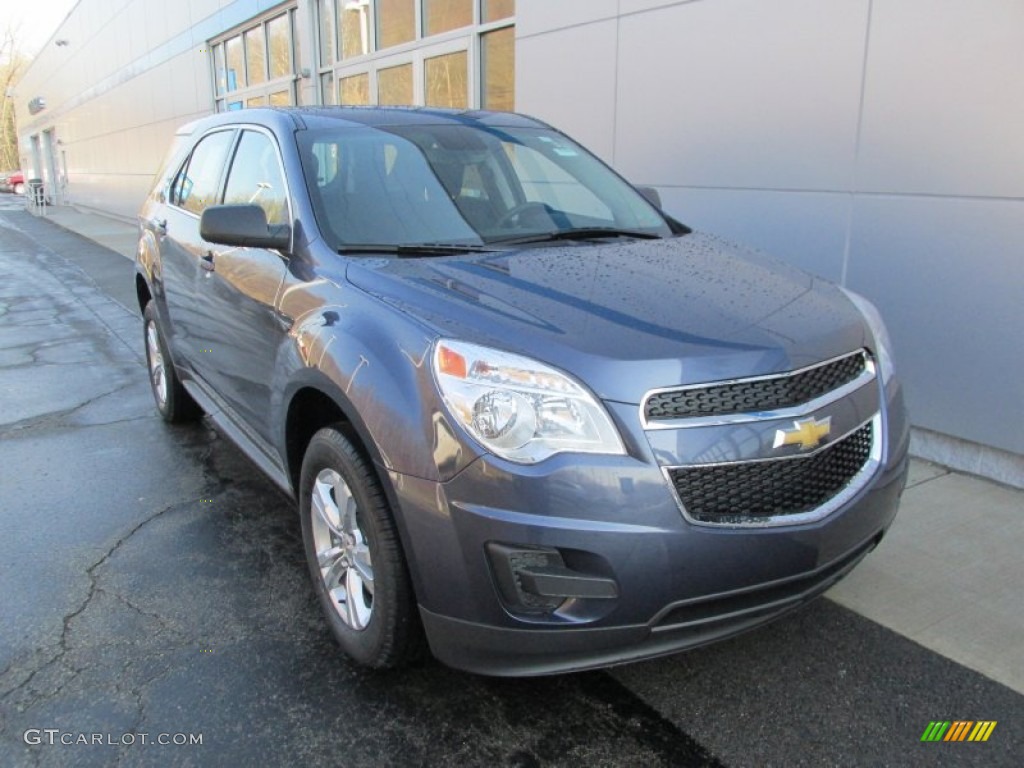 2014 Equinox LS AWD - Atlantis Blue Metallic / Jet Black photo #10