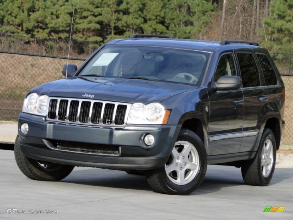 2007 Grand Cherokee Limited 4x4 - Steel Blue Metallic / Medium Slate Gray photo #1