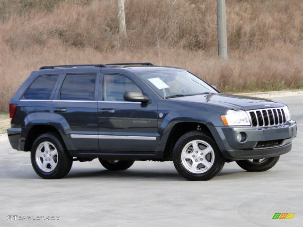 2007 Grand Cherokee Limited 4x4 - Steel Blue Metallic / Medium Slate Gray photo #5