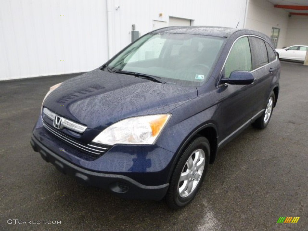 2008 CR-V EX-L 4WD - Royal Blue Pearl / Black photo #2