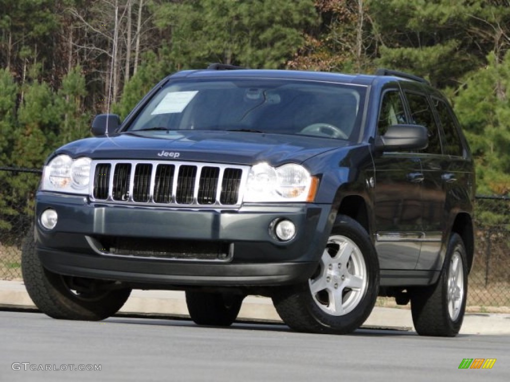 2007 Grand Cherokee Limited 4x4 - Steel Blue Metallic / Medium Slate Gray photo #23