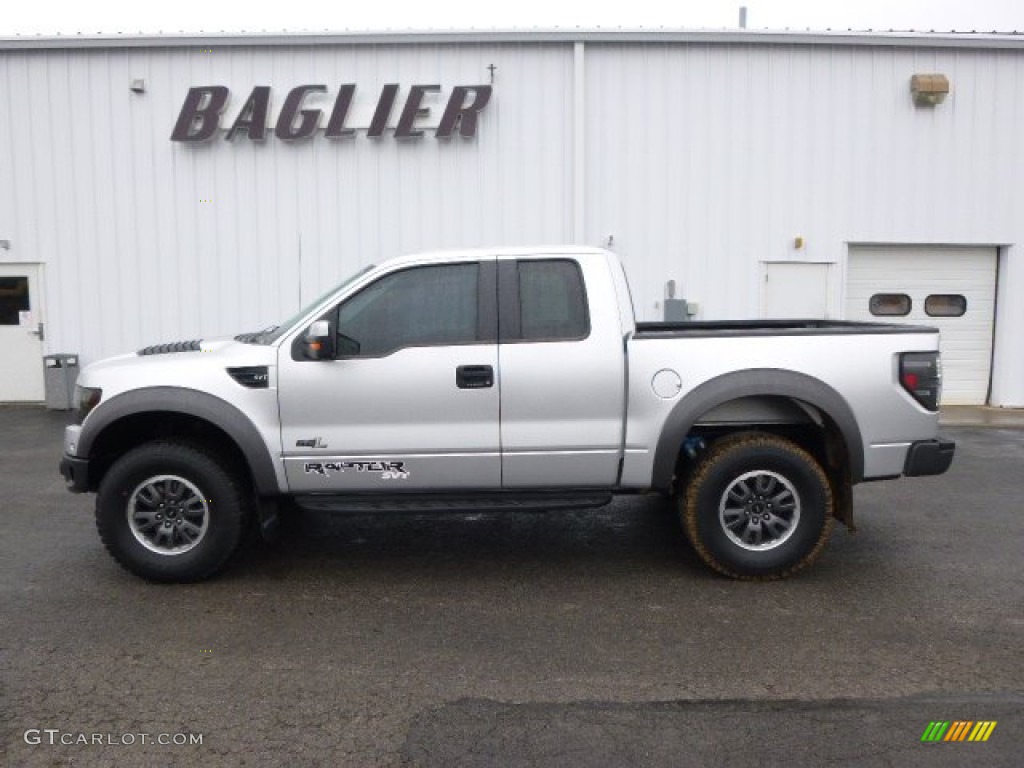 2011 F150 SVT Raptor SuperCab 4x4 - Ingot Silver Metallic / Raptor Black photo #1