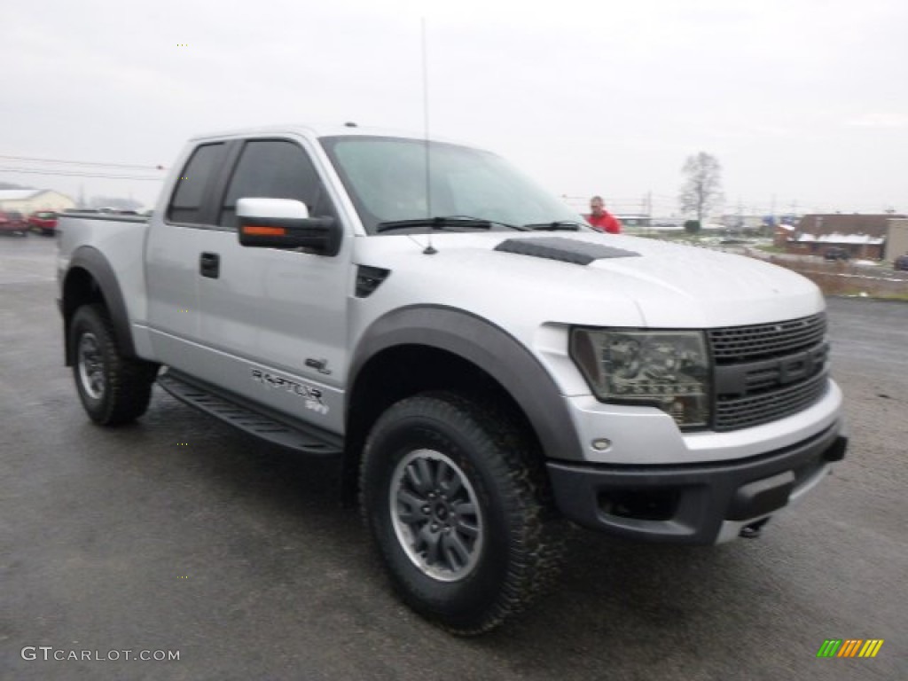 2011 F150 SVT Raptor SuperCab 4x4 - Ingot Silver Metallic / Raptor Black photo #4