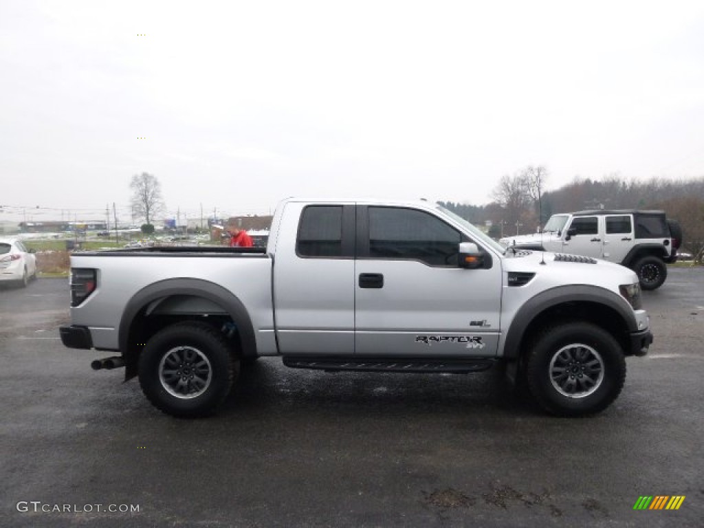 2011 F150 SVT Raptor SuperCab 4x4 - Ingot Silver Metallic / Raptor Black photo #5