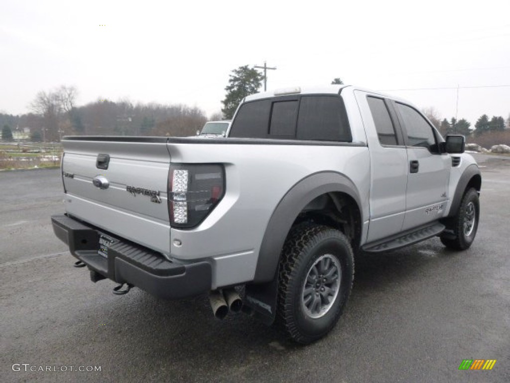 2011 F150 SVT Raptor SuperCab 4x4 - Ingot Silver Metallic / Raptor Black photo #6