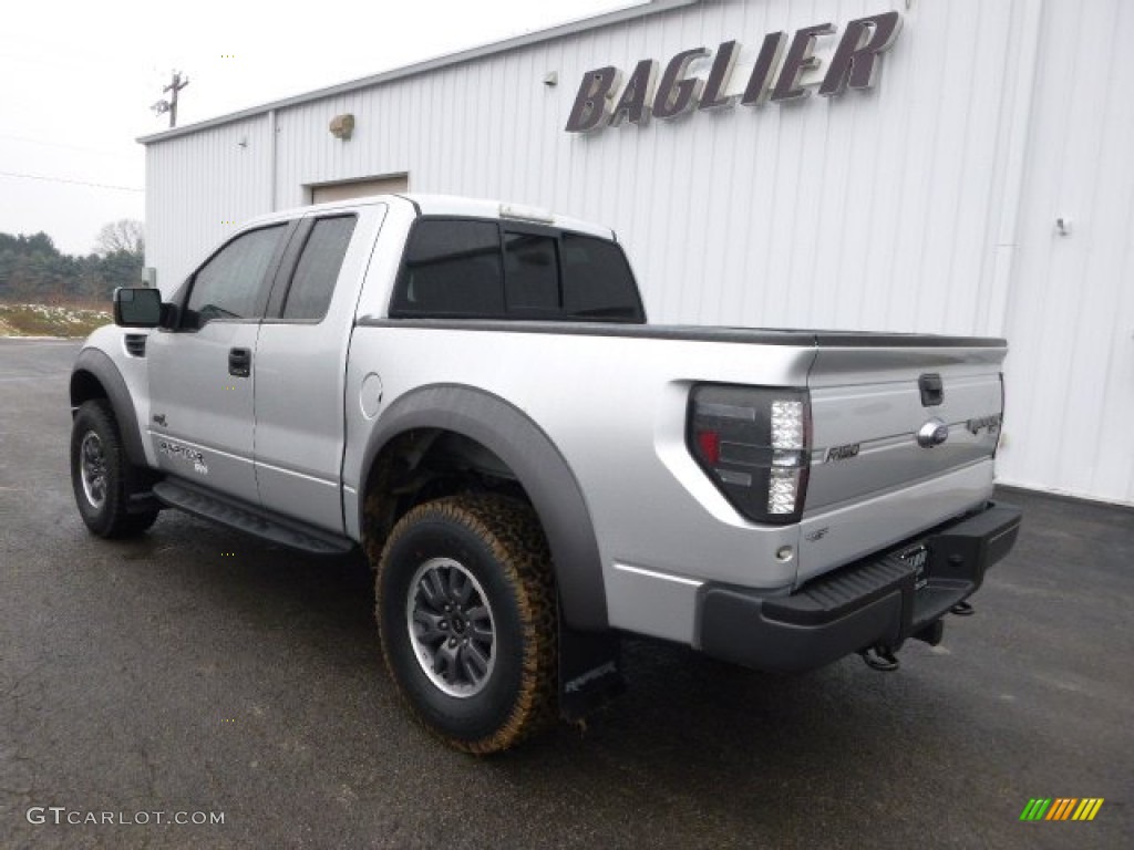 2011 F150 SVT Raptor SuperCab 4x4 - Ingot Silver Metallic / Raptor Black photo #8