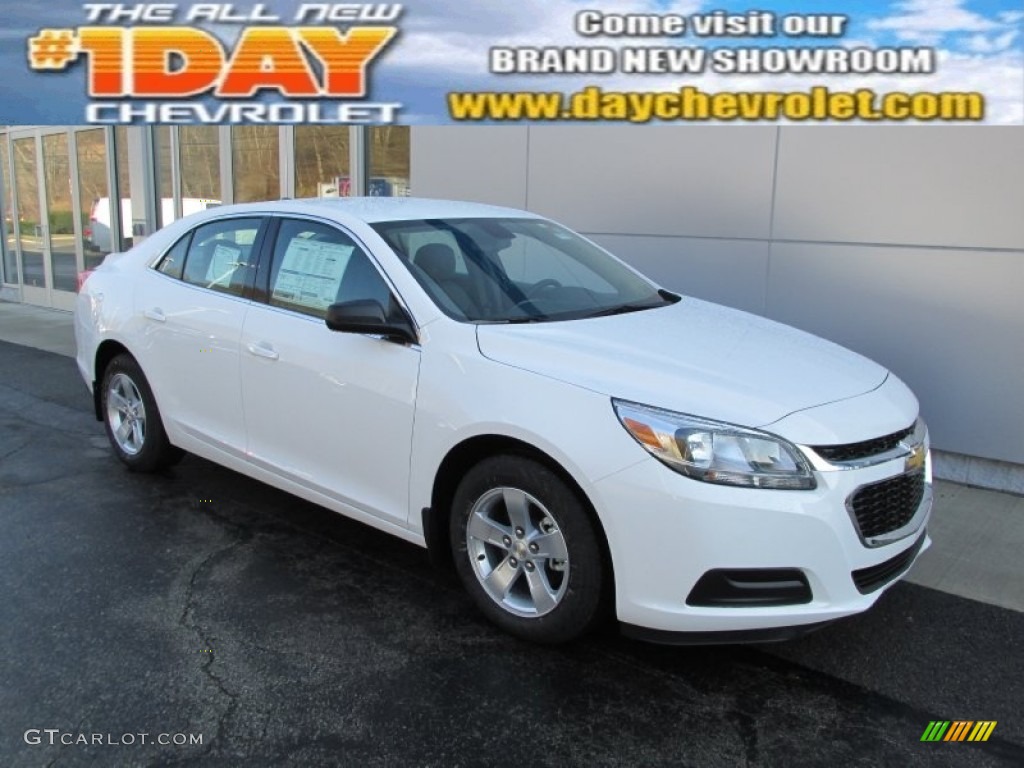 2014 Malibu LS - Summit White / Jet Black/Titanium photo #1