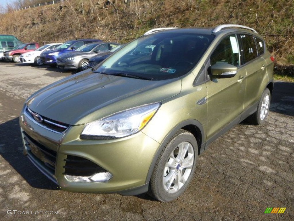 Ginger Ale 2014 Ford Escape Titanium 2.0L EcoBoost 4WD Exterior Photo #88460217