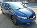 2013 Dyno Blue Pearl Honda Civic EX Sedan  photo #9