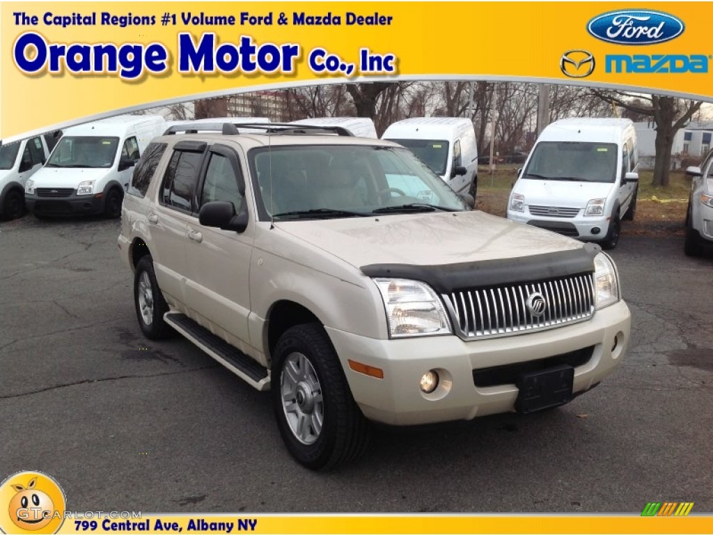 2005 Mountaineer V8 Premier AWD - Ivory Parchment Tri-Coat / Medium Dark Parchment photo #1