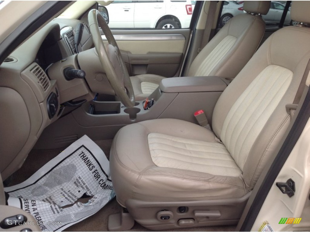 2005 Mountaineer V8 Premier AWD - Ivory Parchment Tri-Coat / Medium Dark Parchment photo #20