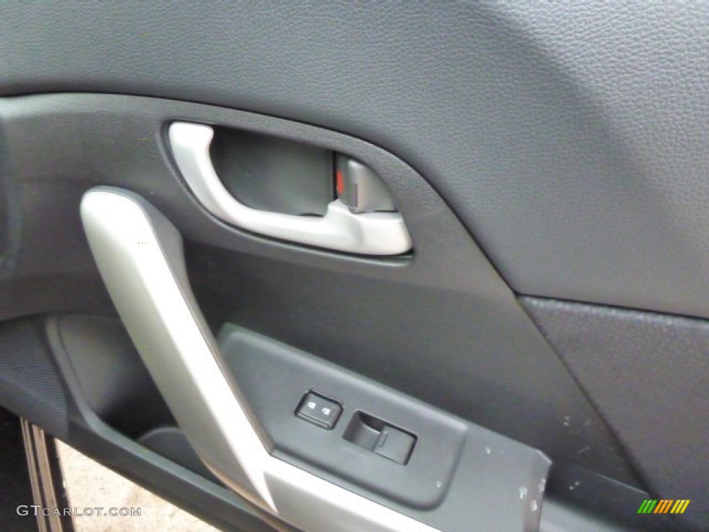 2013 Civic LX Coupe - Kona Coffee Metallic / Black photo #8